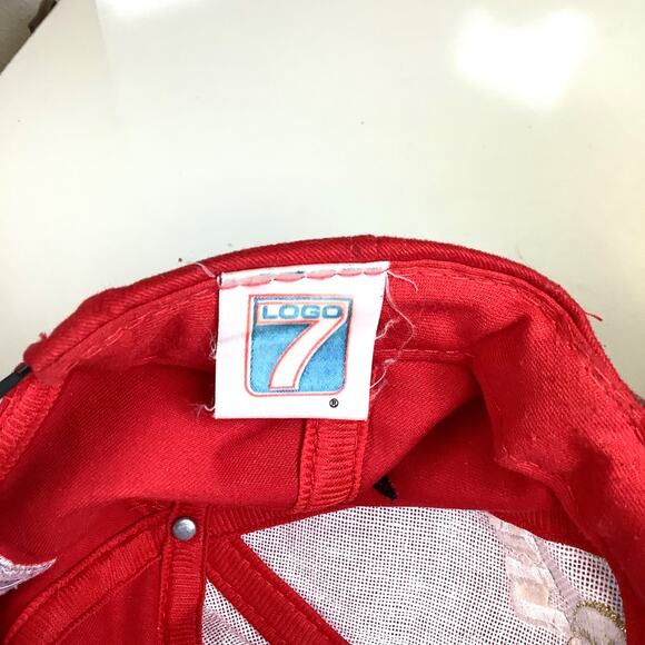 Vtg 80s/90s San Francisco 49ers NFL Football Snapback Hat Cap Logo 7 Red Gold - Picture 10 of 12